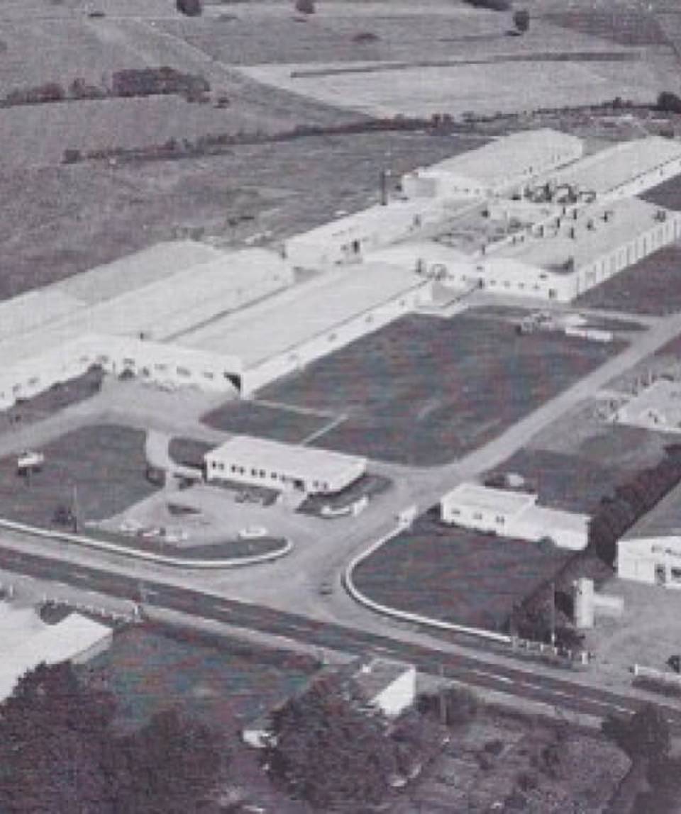 Vue aérienne du site de Chantonnay – 1975