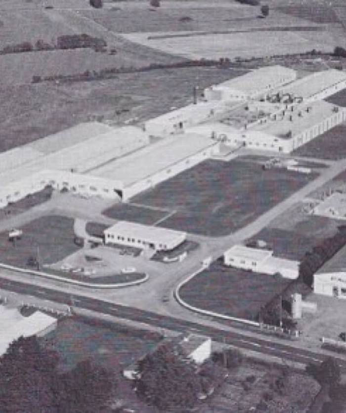 Vue aérienne du site de Chantonnay – 1975