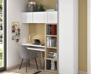 Fauteuil Bridge Edito, pied bois anthracite
