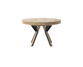 Table ronde Rondo pieds noirs Setis