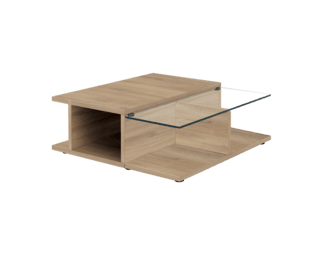 Table basse Adulis avec un plateau en verre