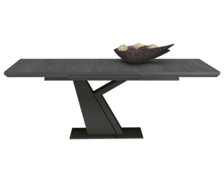 Table pied noir “Y” avec allonge Setis